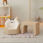 [Lieto Baby] COCO LIETO Modern Character Toddler Sofa Table Set Baby Desk Chair_Eco-friendly fabric, high-density PU foam, waterproof, streamlined design_Made in Korea